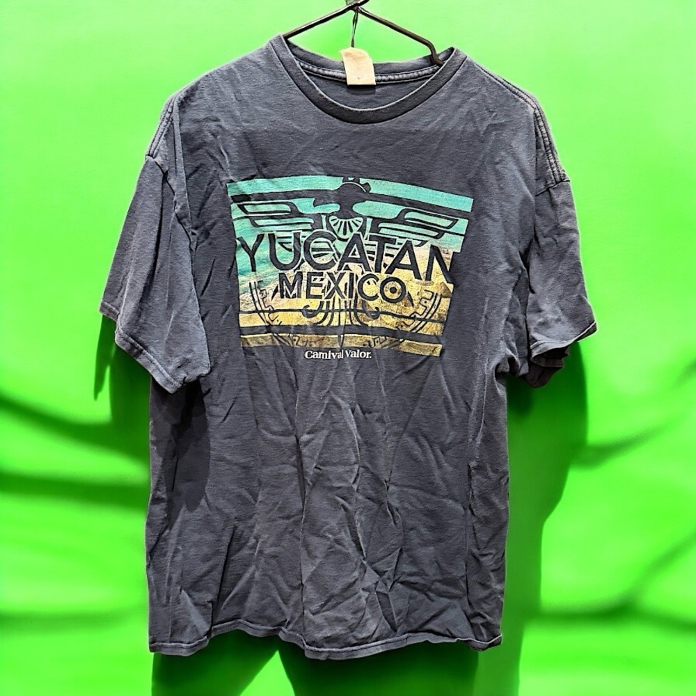Yucatan Mexico carnival cruise Graphic T-Shirt - navy blue XL